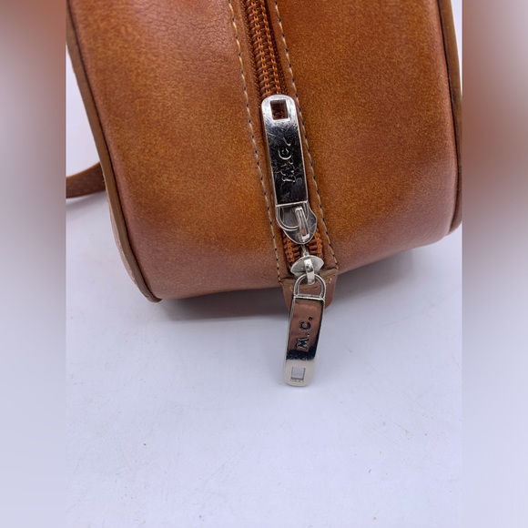 Marc Chantal M C Leather Croc Saddlebag Style Purse - Picture 9 of 15